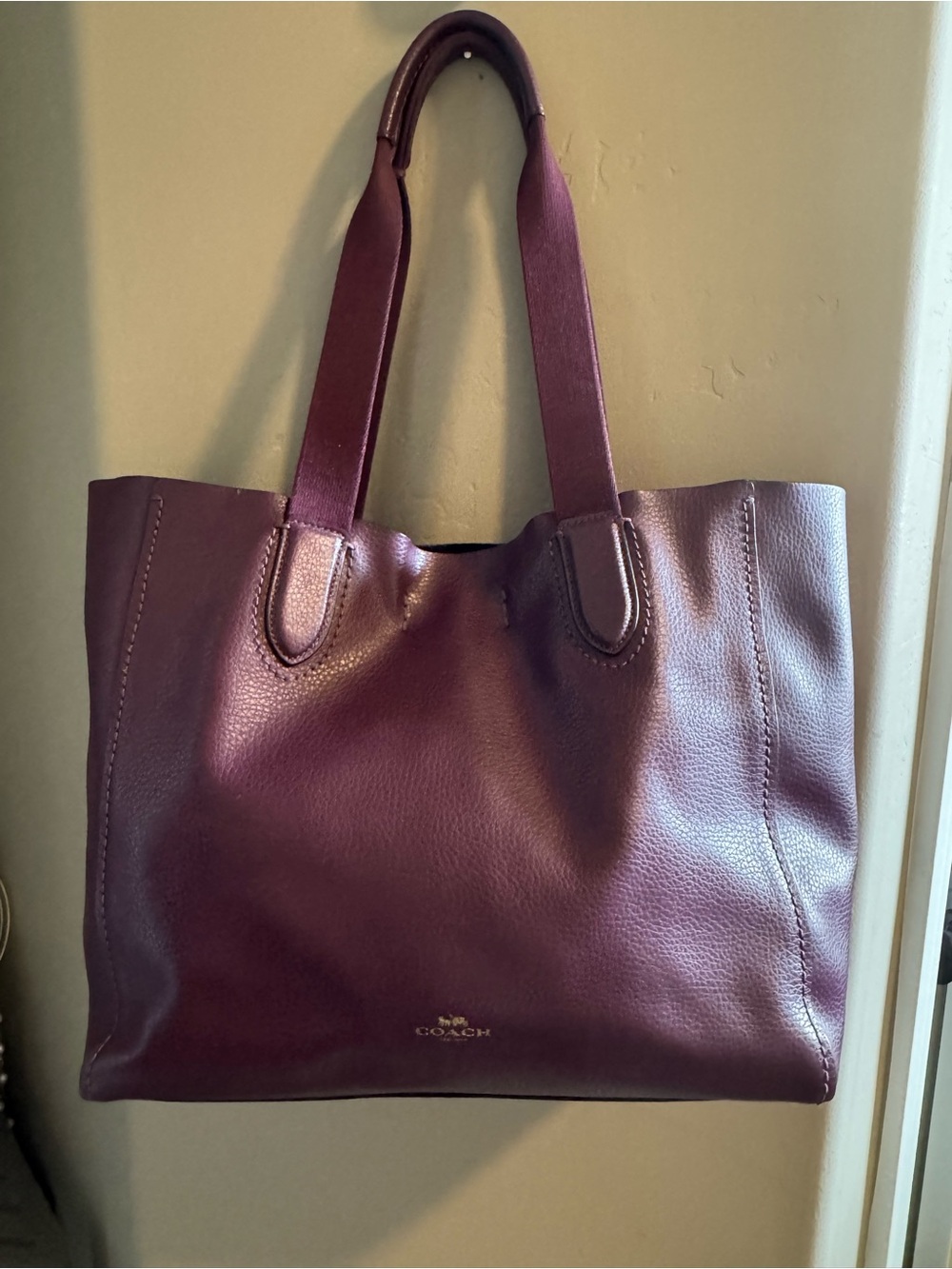 Coach Leather Tote Bag